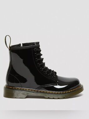 Dr. Martens Youth 1460 Patent Leather Lace Up Boots | Size 6